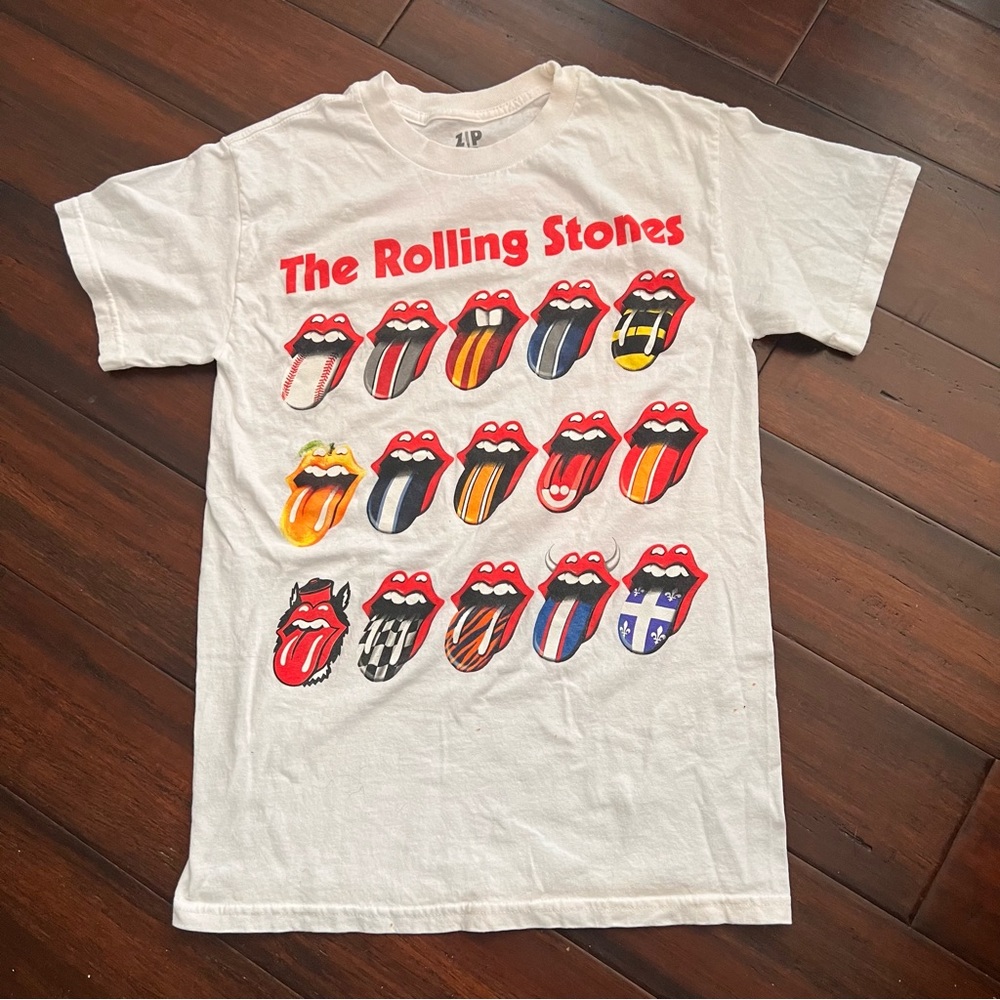 The Rolling Stones Zip Code Tour 2015 Size S Black T-Shirt Concert North America